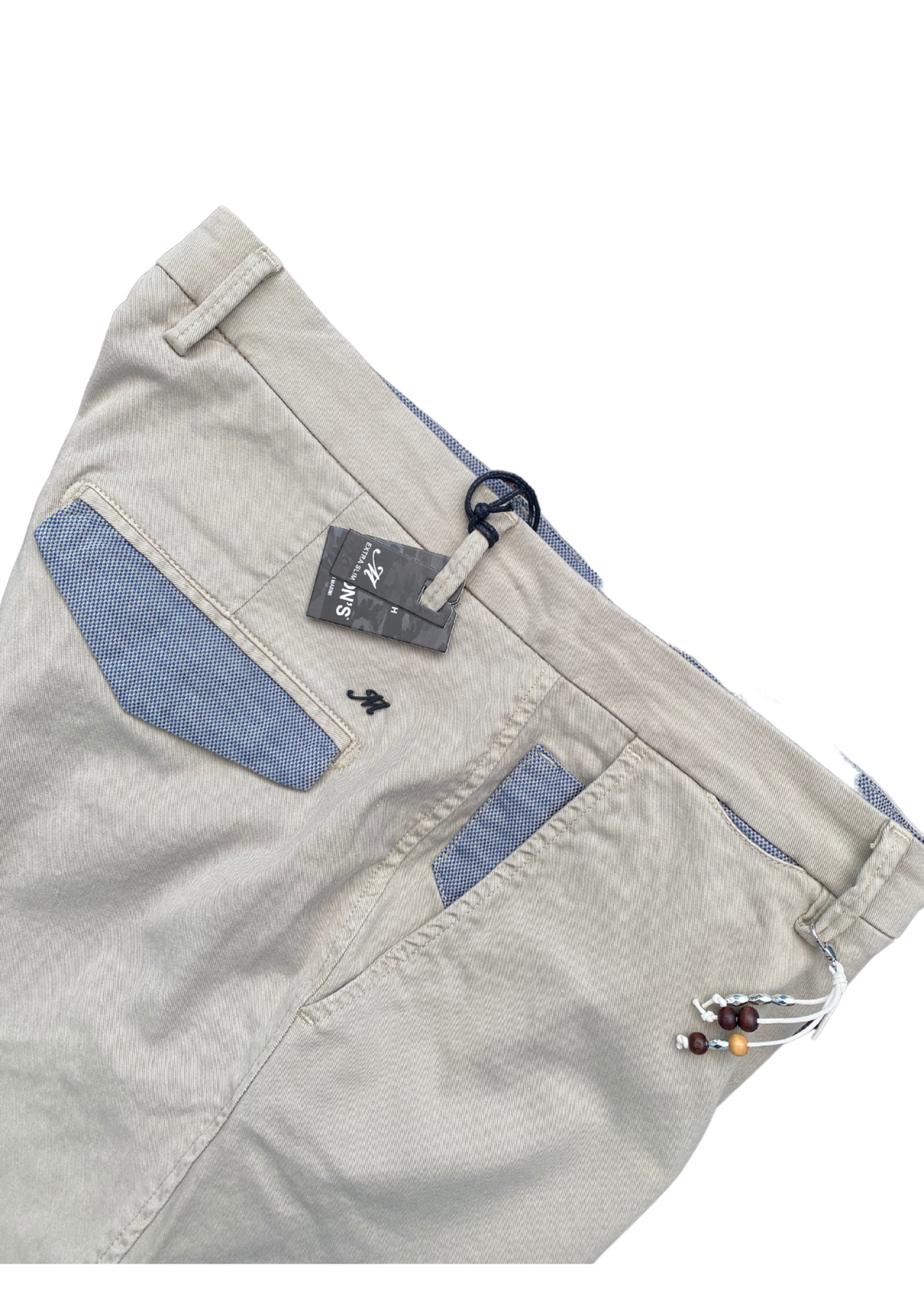 MASON'S Man chino pants in cotton extra slim Milano Mix Special - Beige