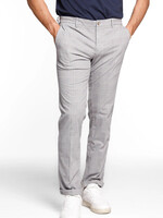 MASON'S Torino Style man chino pants in cotton and tencel with wales pattern slim