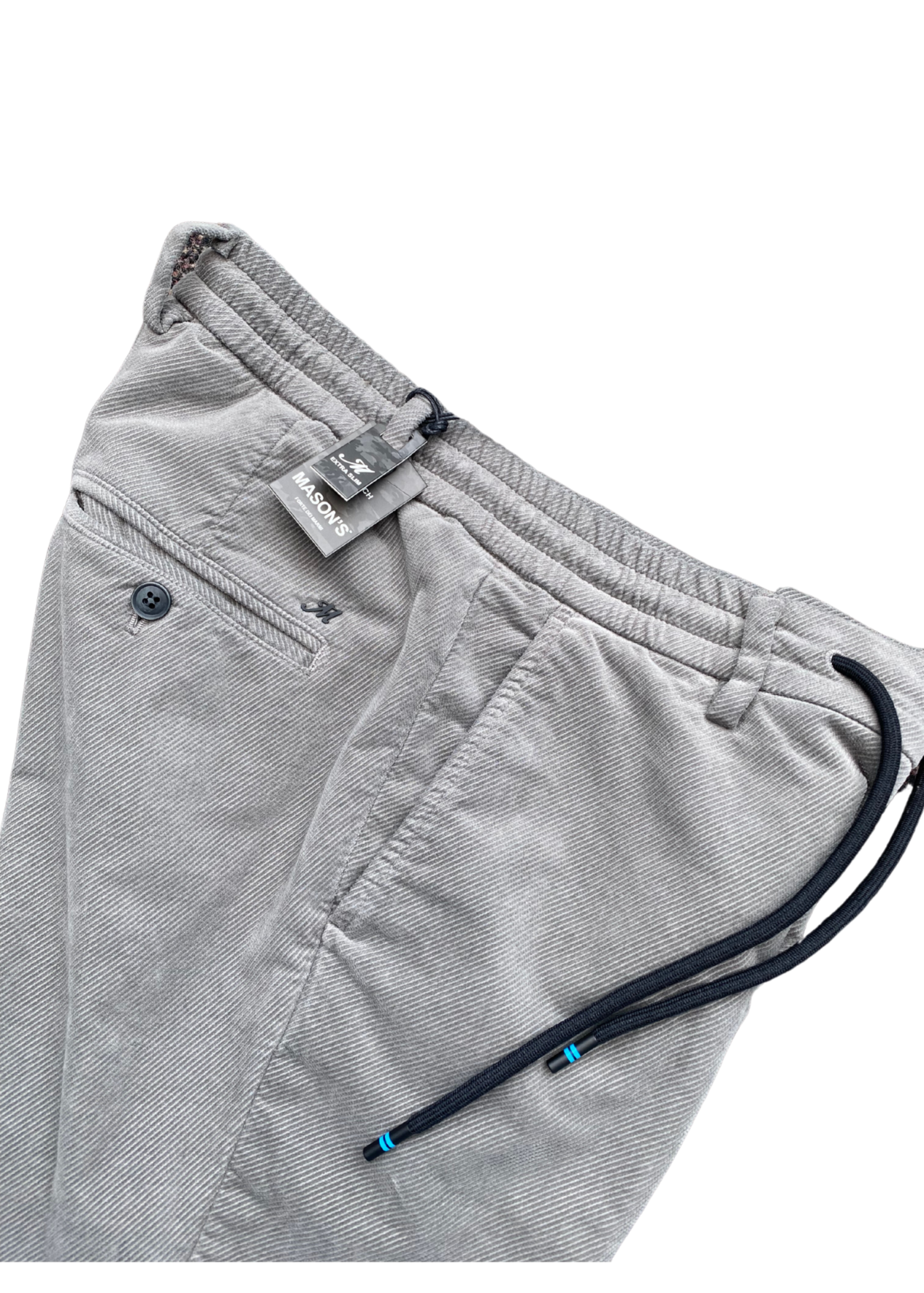 MASON'S Milano Jogger man with velvet effect extra slim - Dark Grey