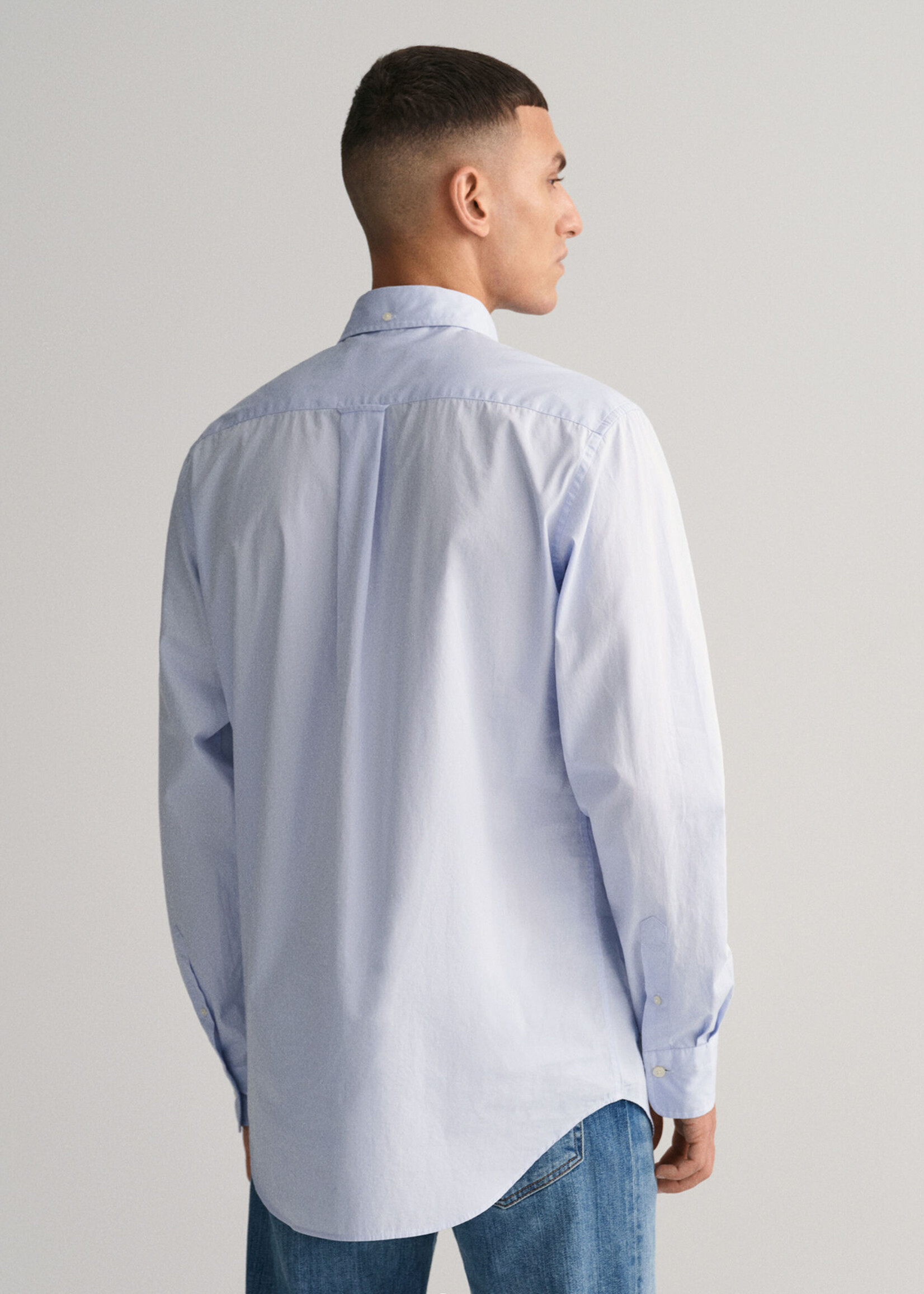 GANT Regular Fit Poplin Shirt - Light Blue