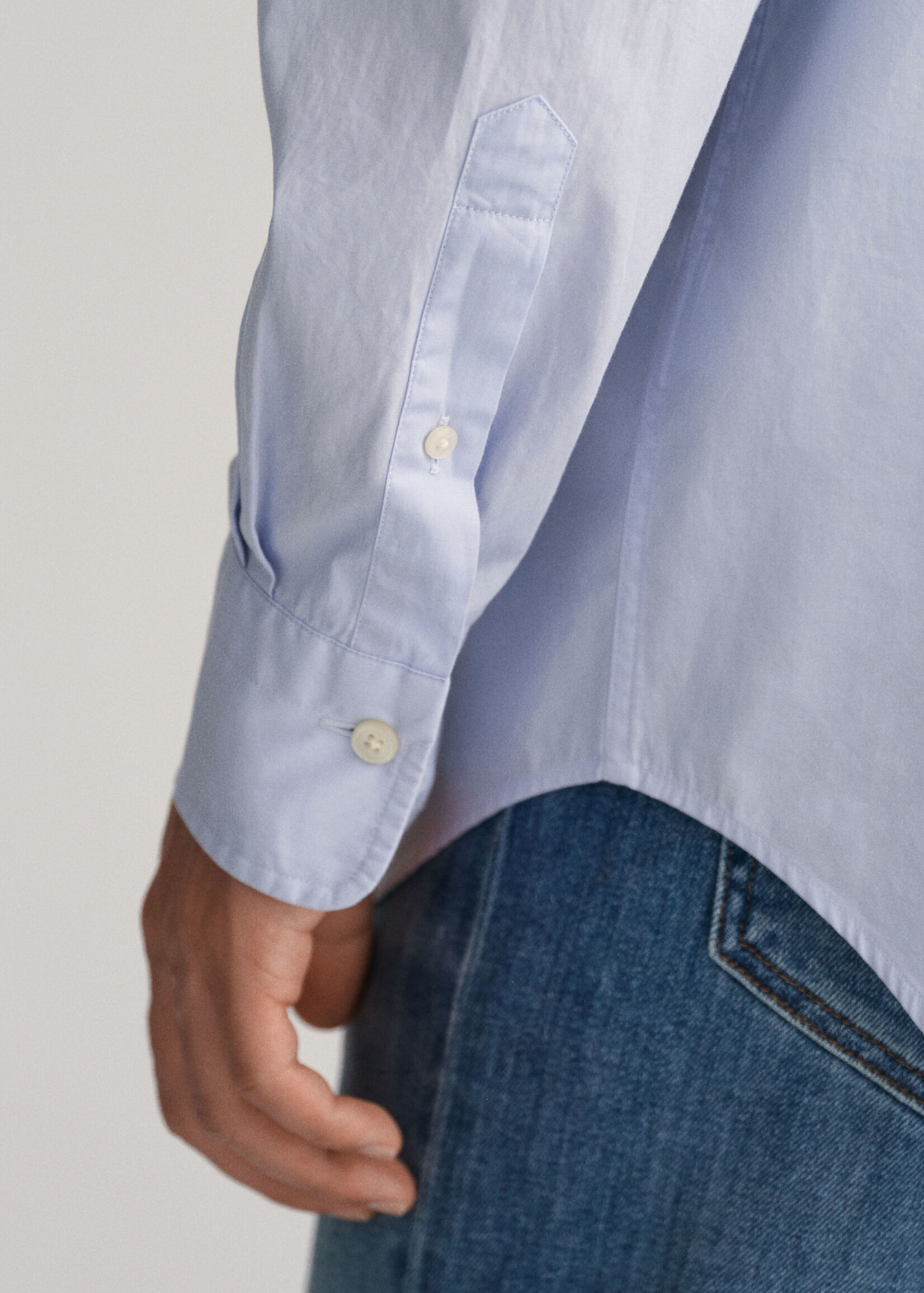 GANT Chemise regular fit en popeline - Light Blue