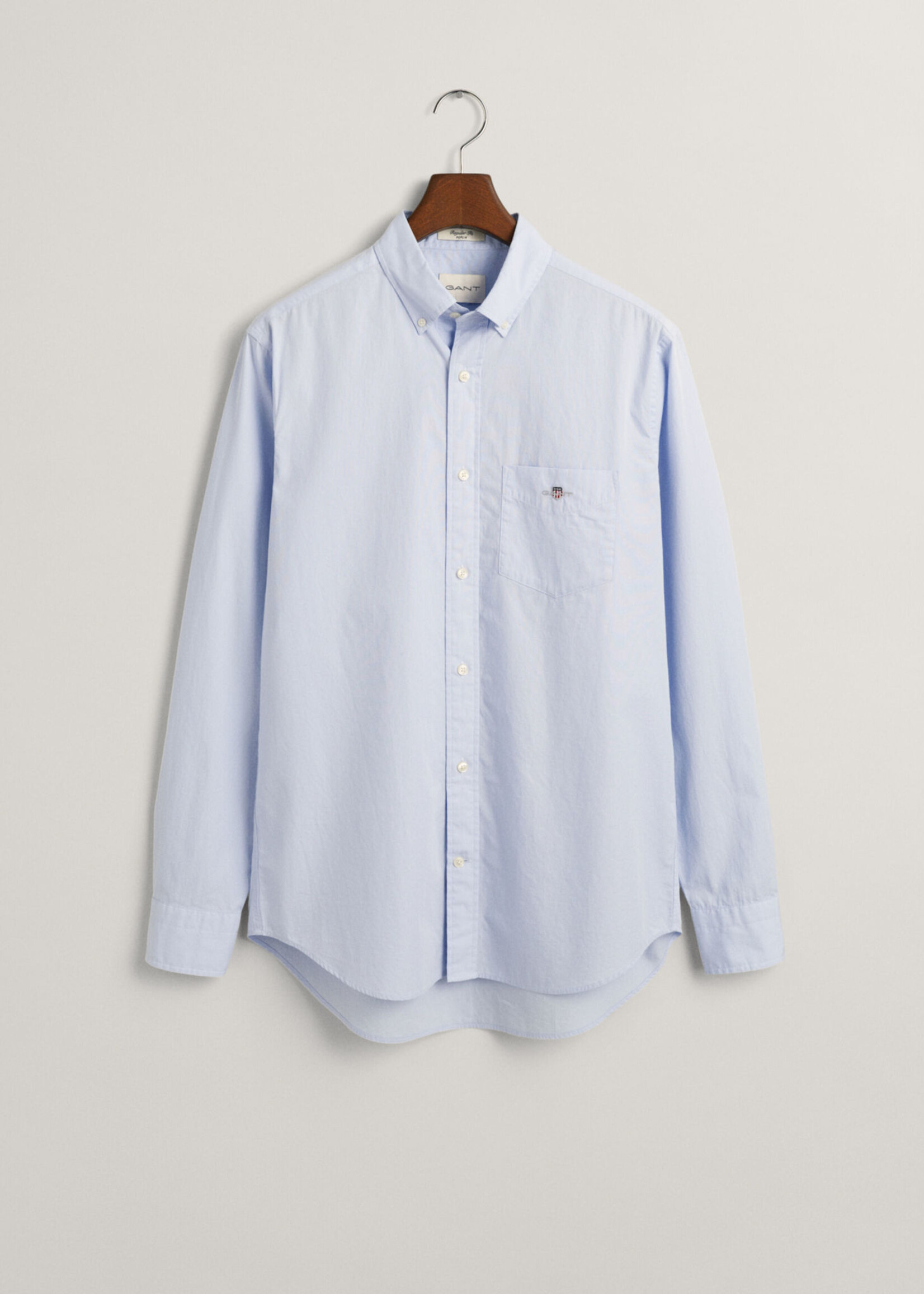 GANT Regular Fit poplin overhemd - Light Blue