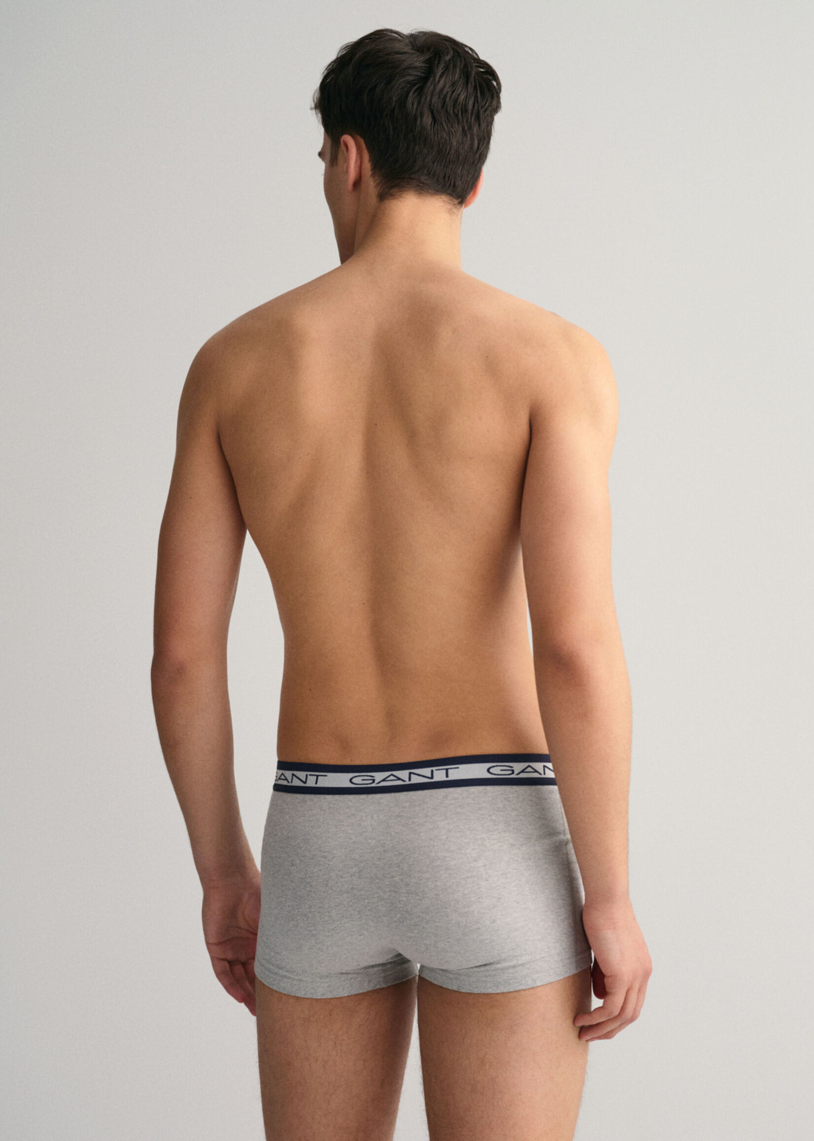 GANT 3-Pack Basic Trunks - Light Grey Melange