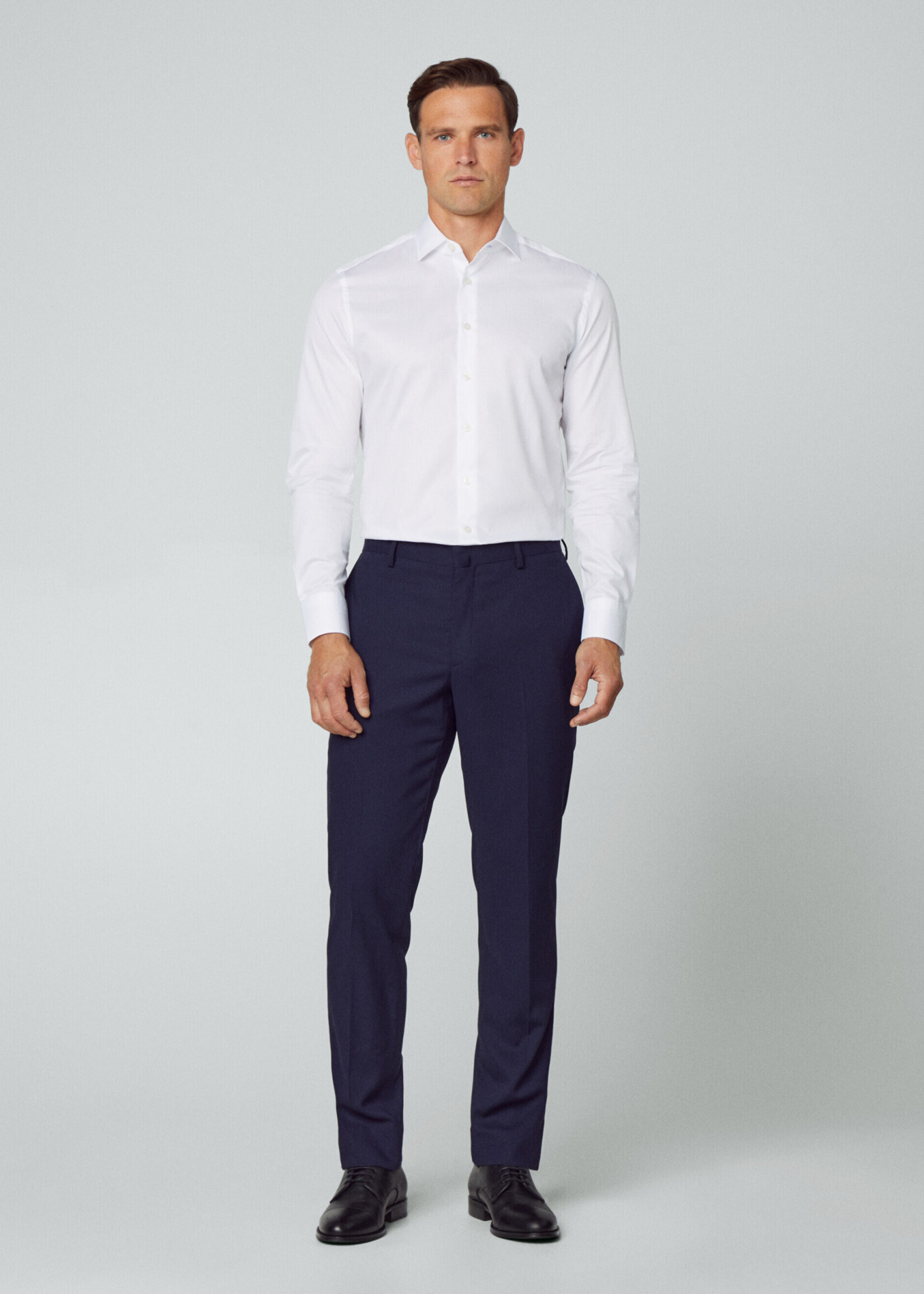 HACKETT Chemise slim en twill de coton - White