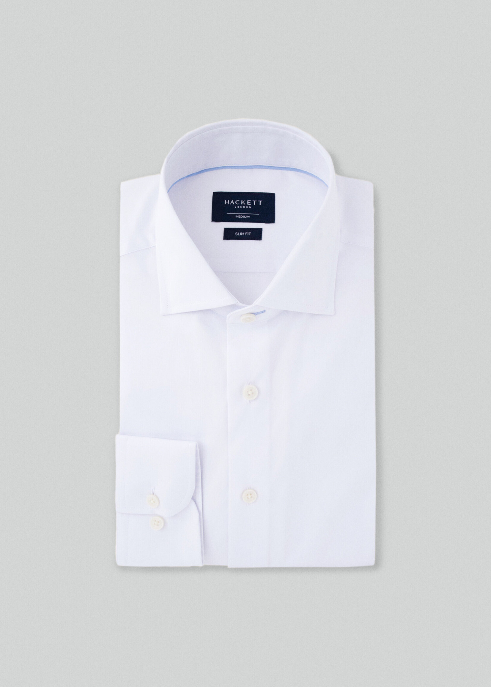 HACKETT Chemise slim en twill de coton - White