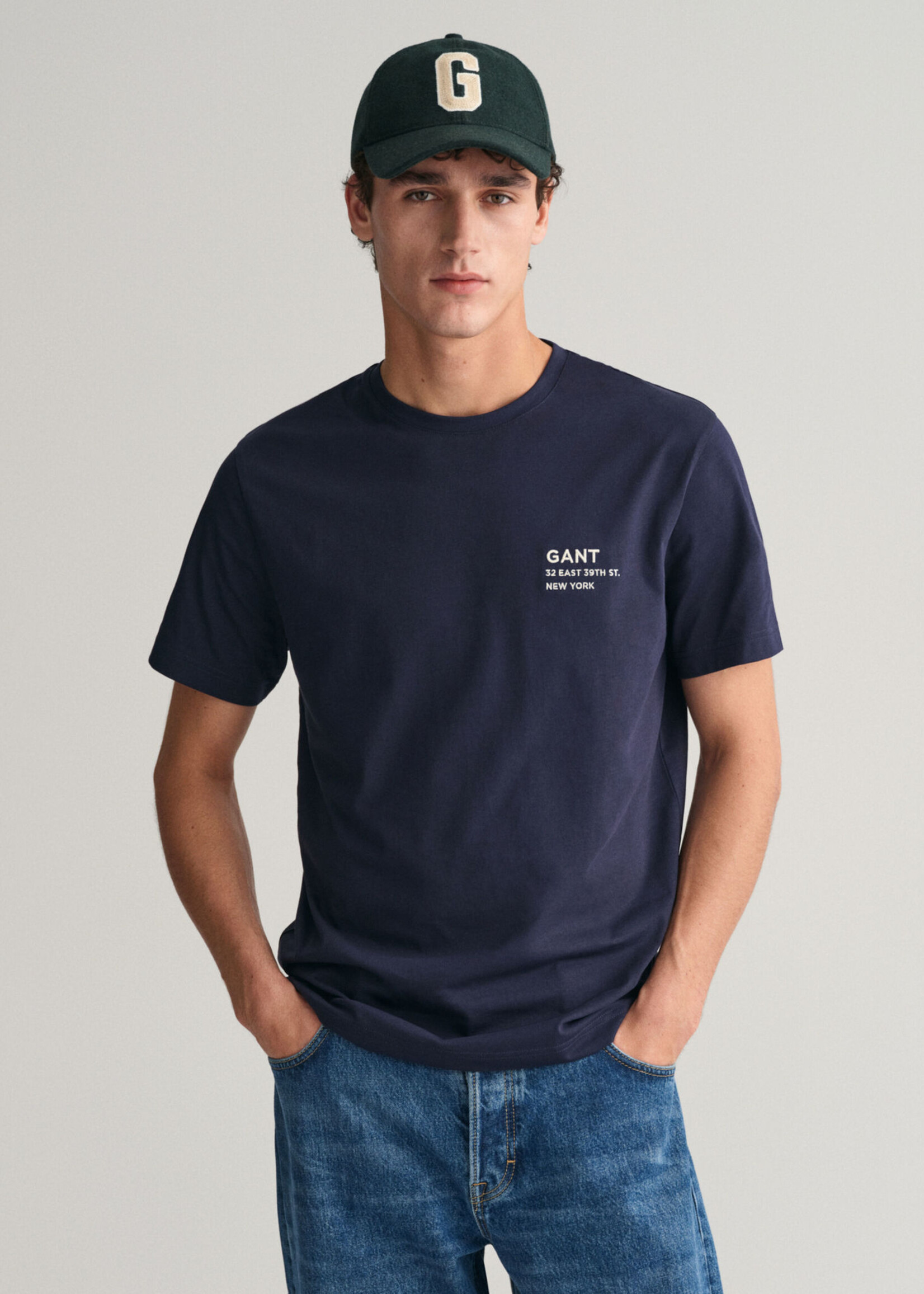 GANT T-shirt Small GANT Graphic - Evening Blue