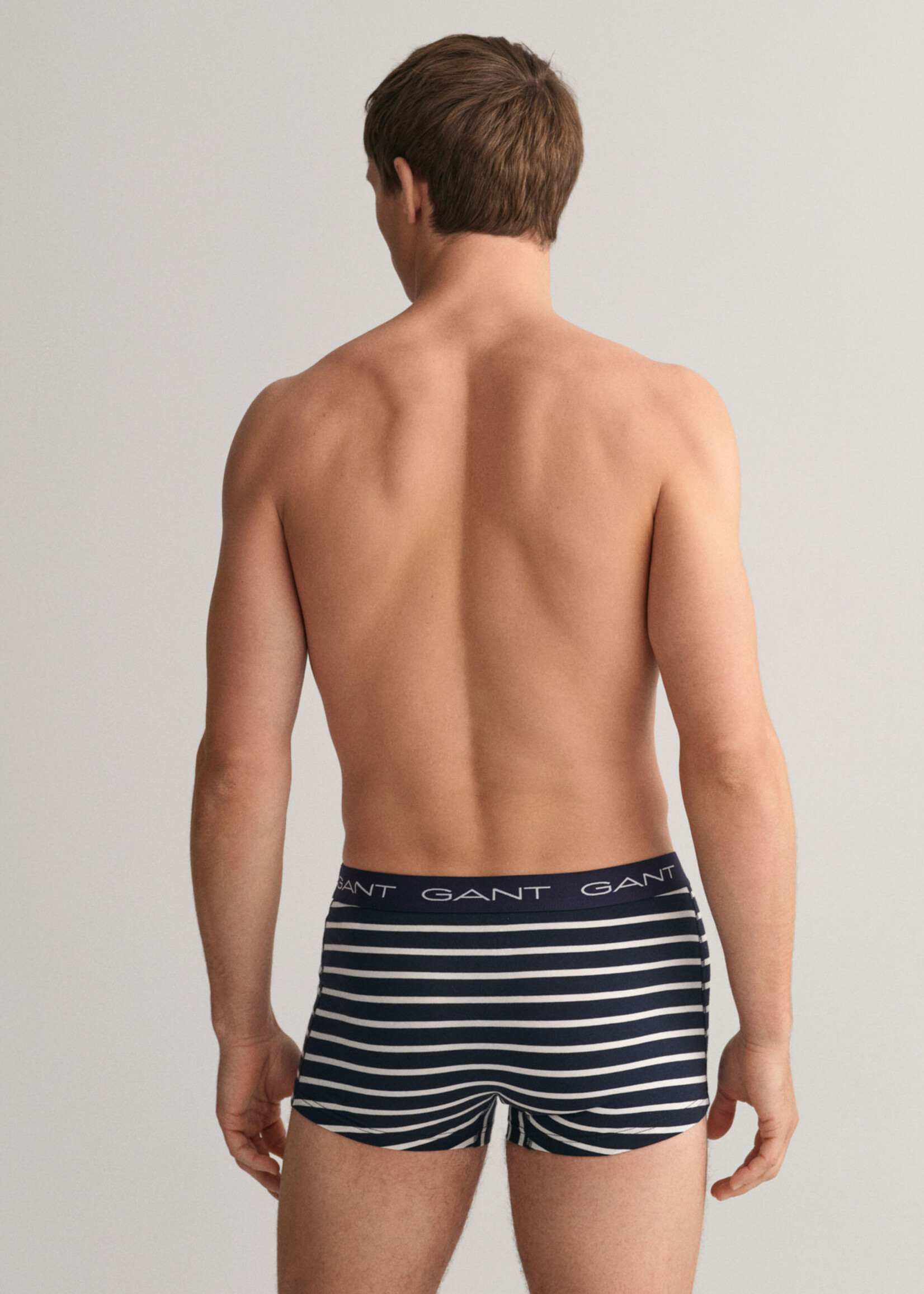 GANT 3-Pack Striped Trunks - Eggshell