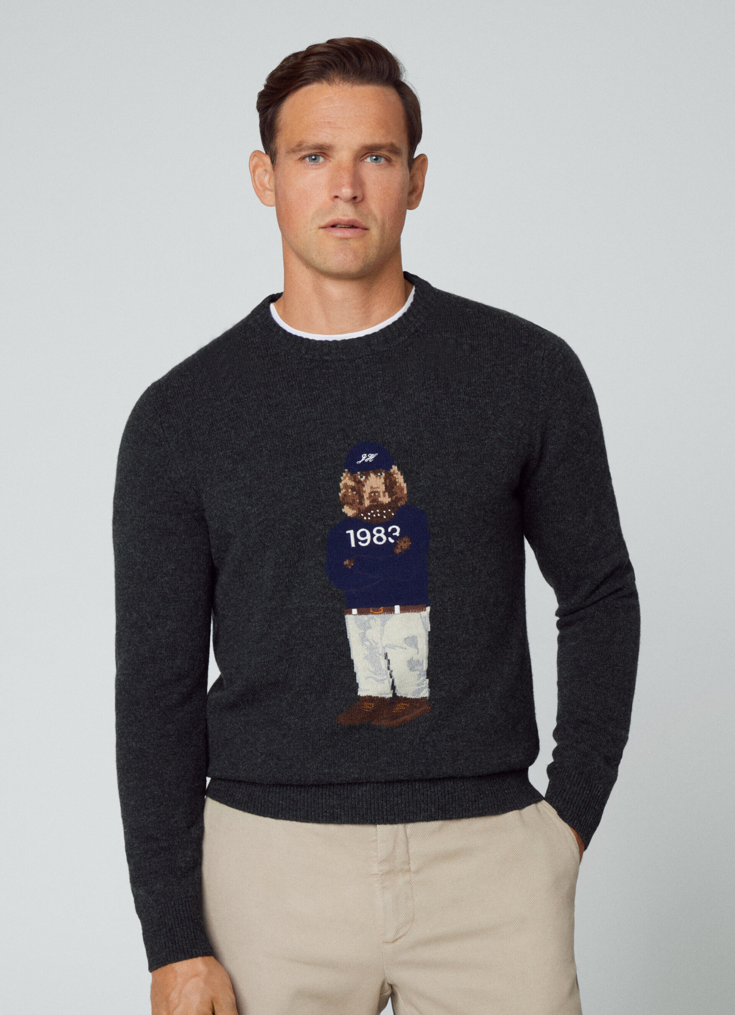 Charcoal merino deals wool jumper