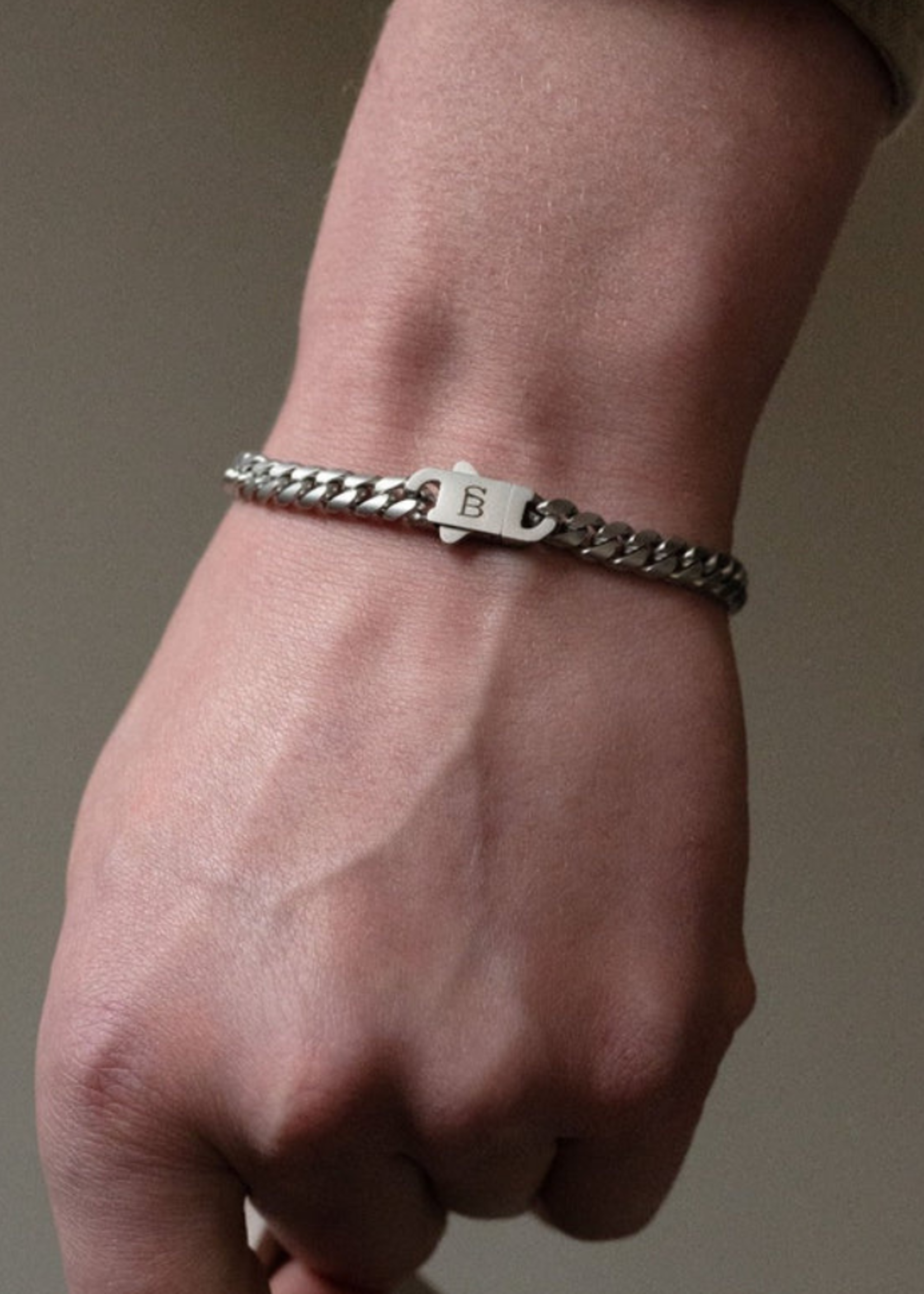 STEEL & BARNETT Steel Bracelet SVELTE STEPHEN - Matt Silver