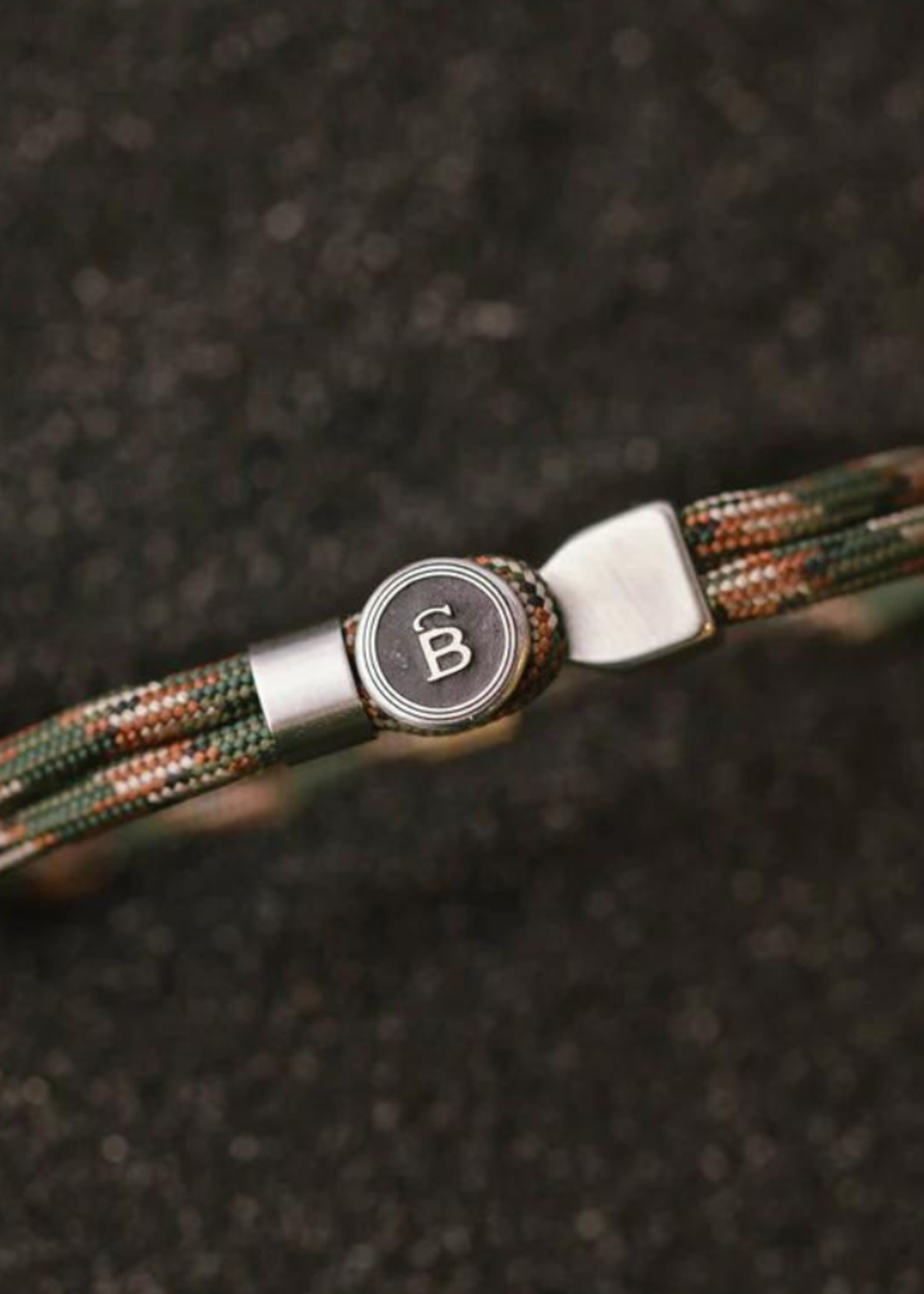 STEEL & BARNETT Rope Bracelet RIPTIDE - Woodland