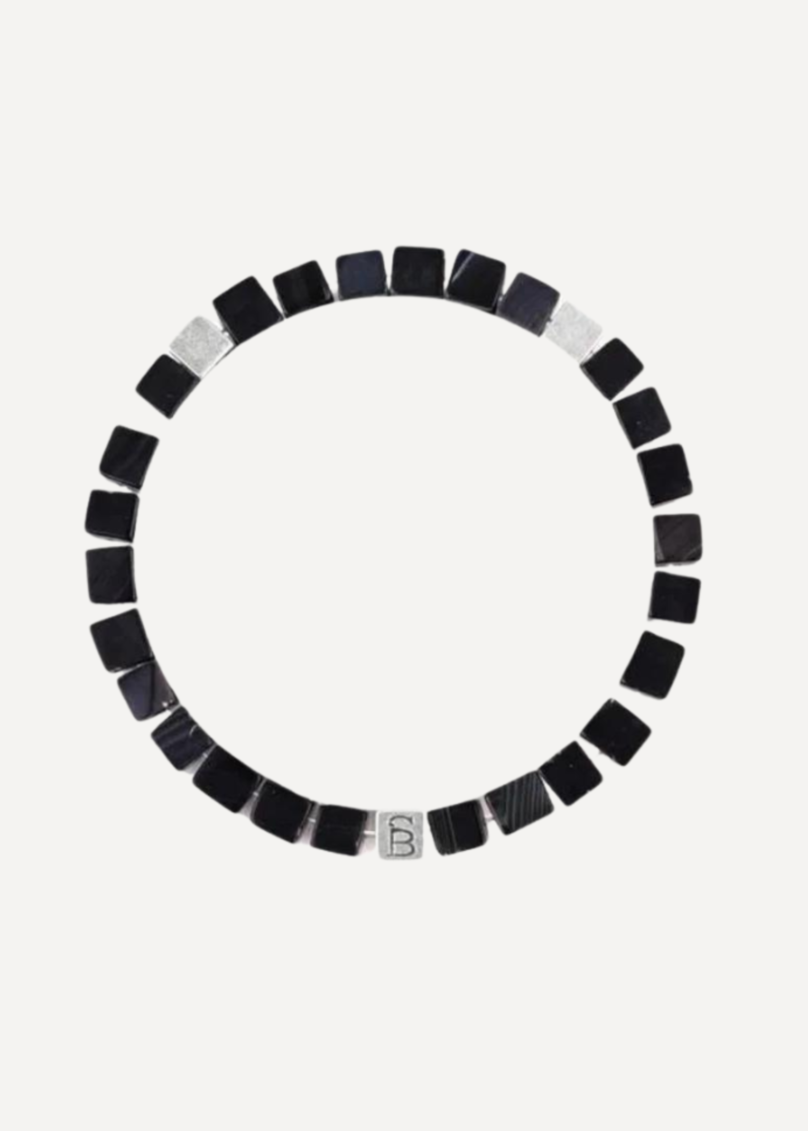 STEEL & BARNETT Bracelet en pierres MEMPHIS - Matt Black