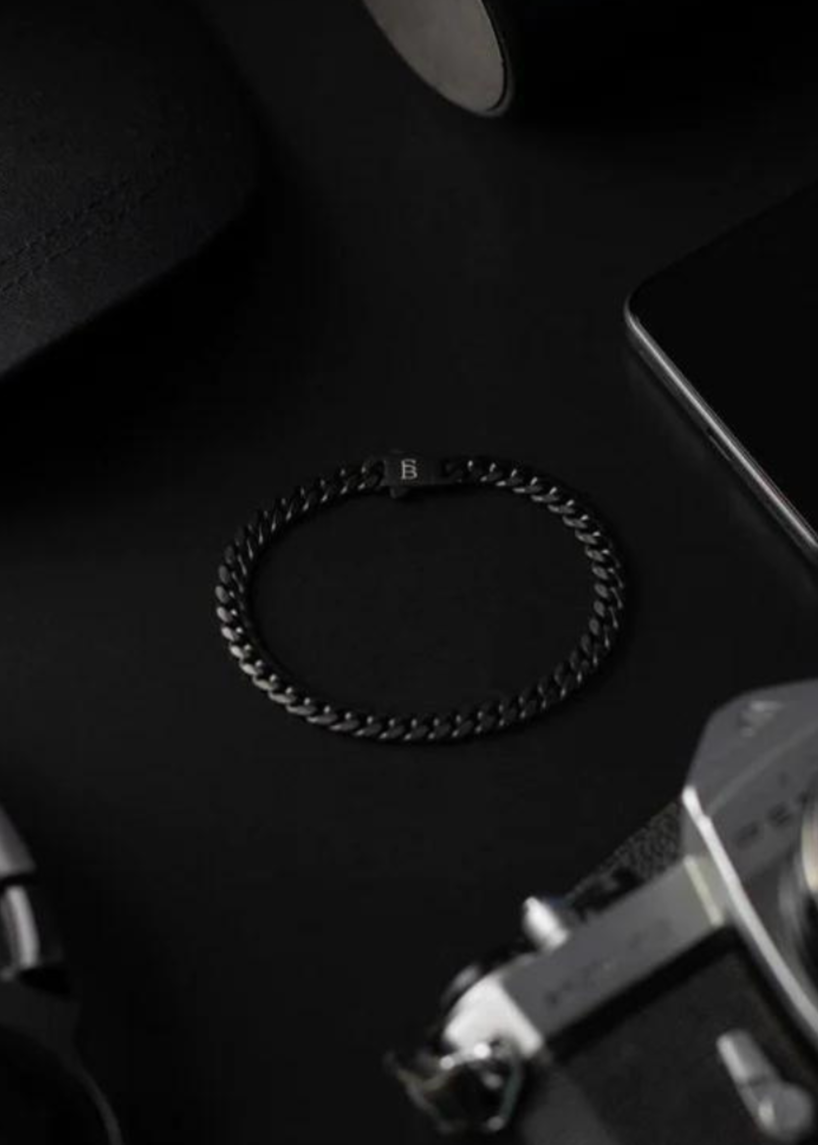 STEEL & BARNETT Steel Bracelet SVELTE STEPHEN - Black Edition