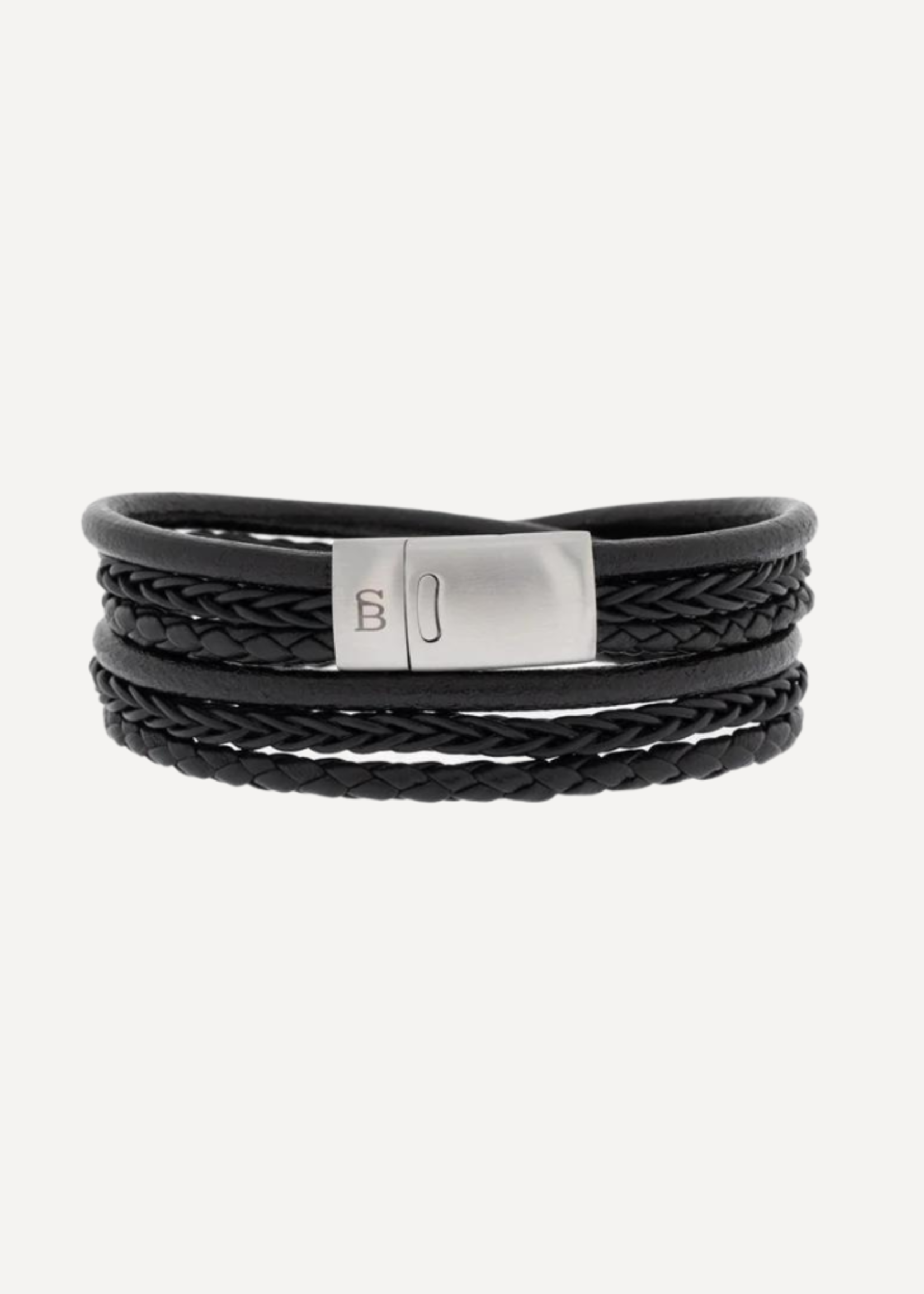 STEEL & BARNETT Bracelet en cuir BONACCI - Black