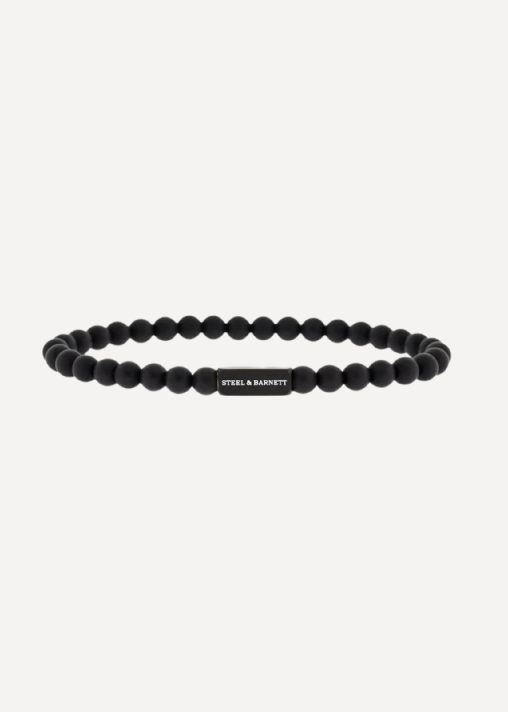 STEEL & BARNETT Stenen armband NATURAL NED - Black Edition