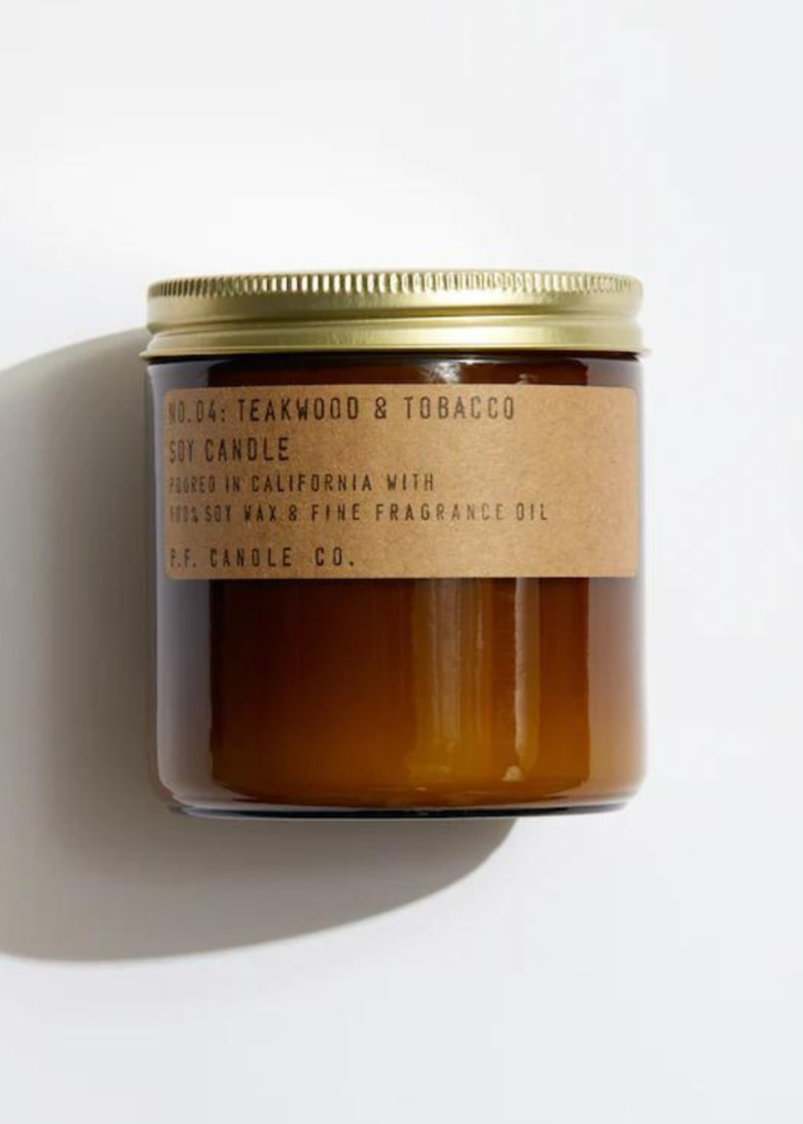 P.F. CANDLE CO. NO. 04 Teakwood and Tobacco Soy Candle
