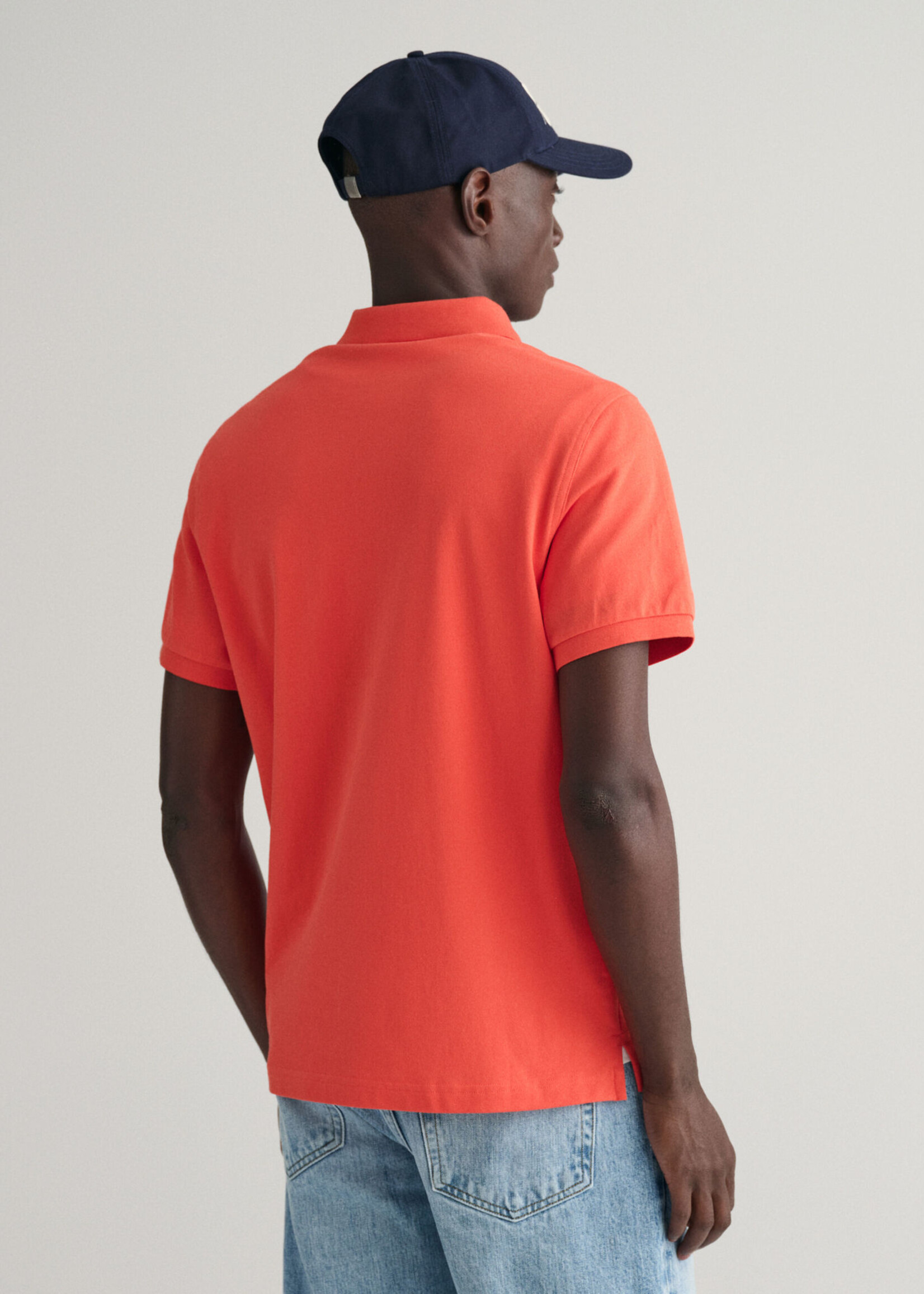 GANT Regular Fit Shield Piqué Polo Shirt - Burnt Orange