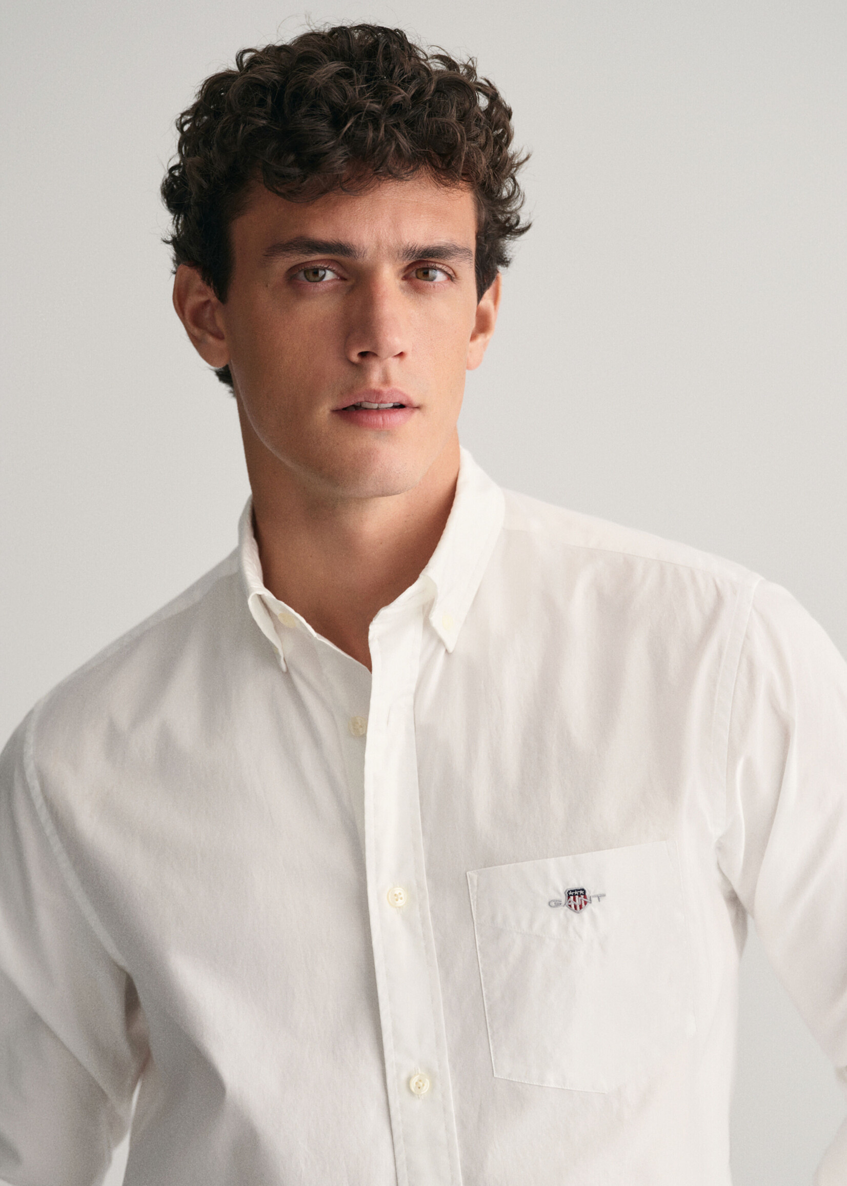 Regular Fit Poplin Shirt - White - Gant - Kevin's Men's Wear