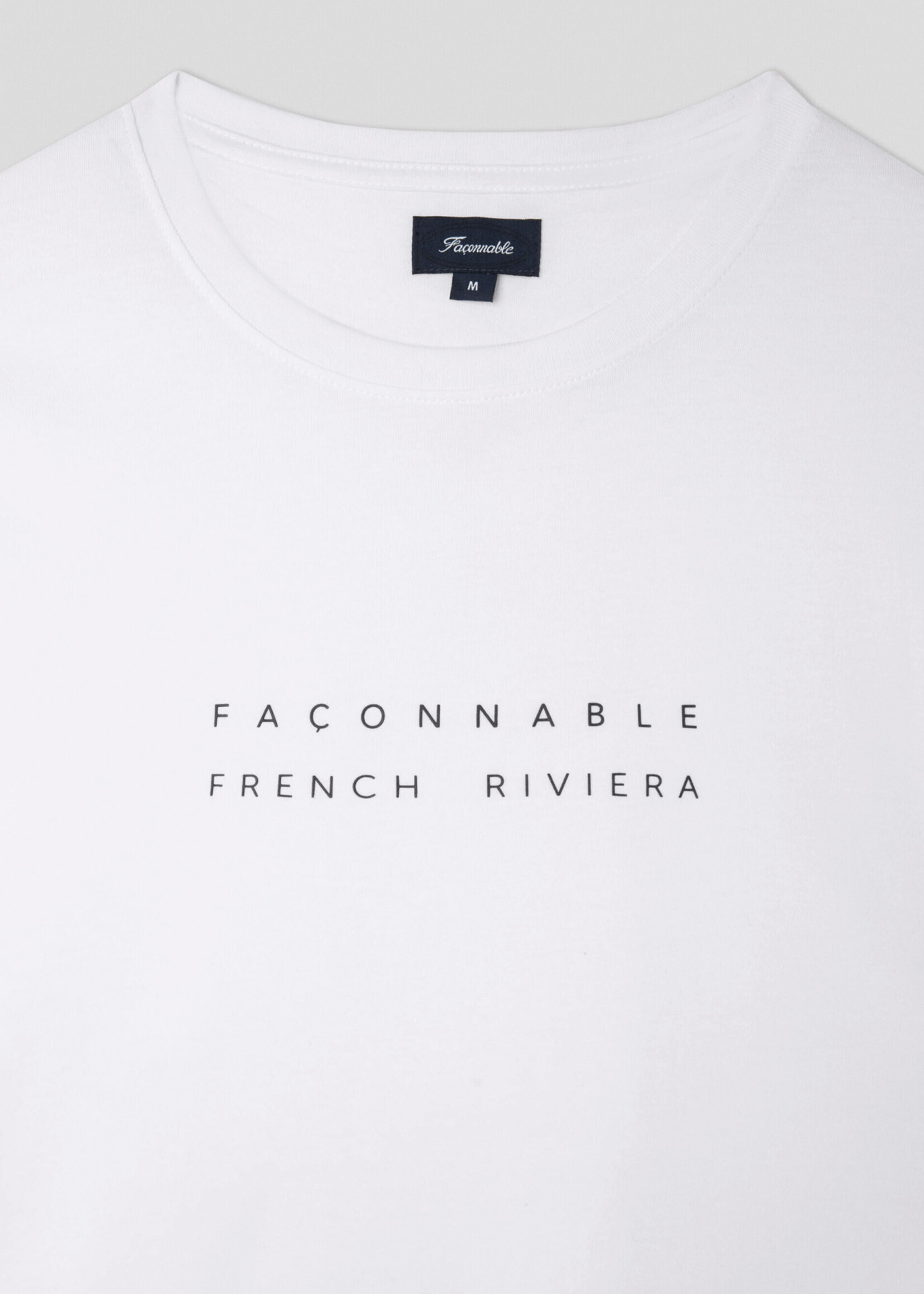 FAÇONNABLE Klassiek Club T-shirt - Wit