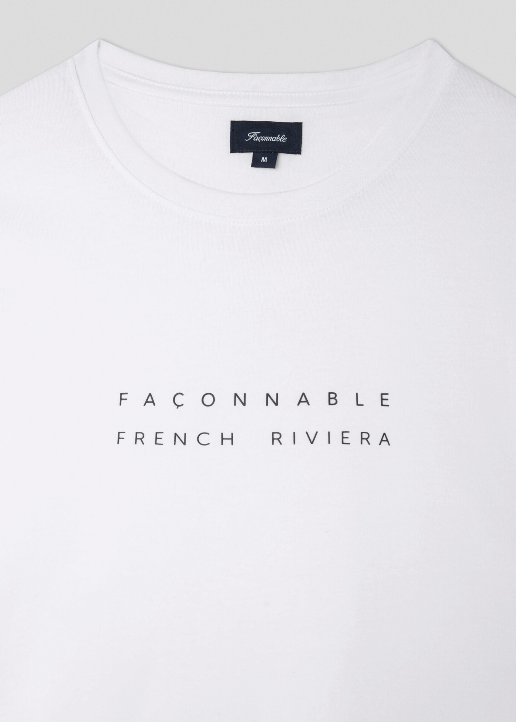 FAÇONNABLE T-shirt classique coupe club - Blanc