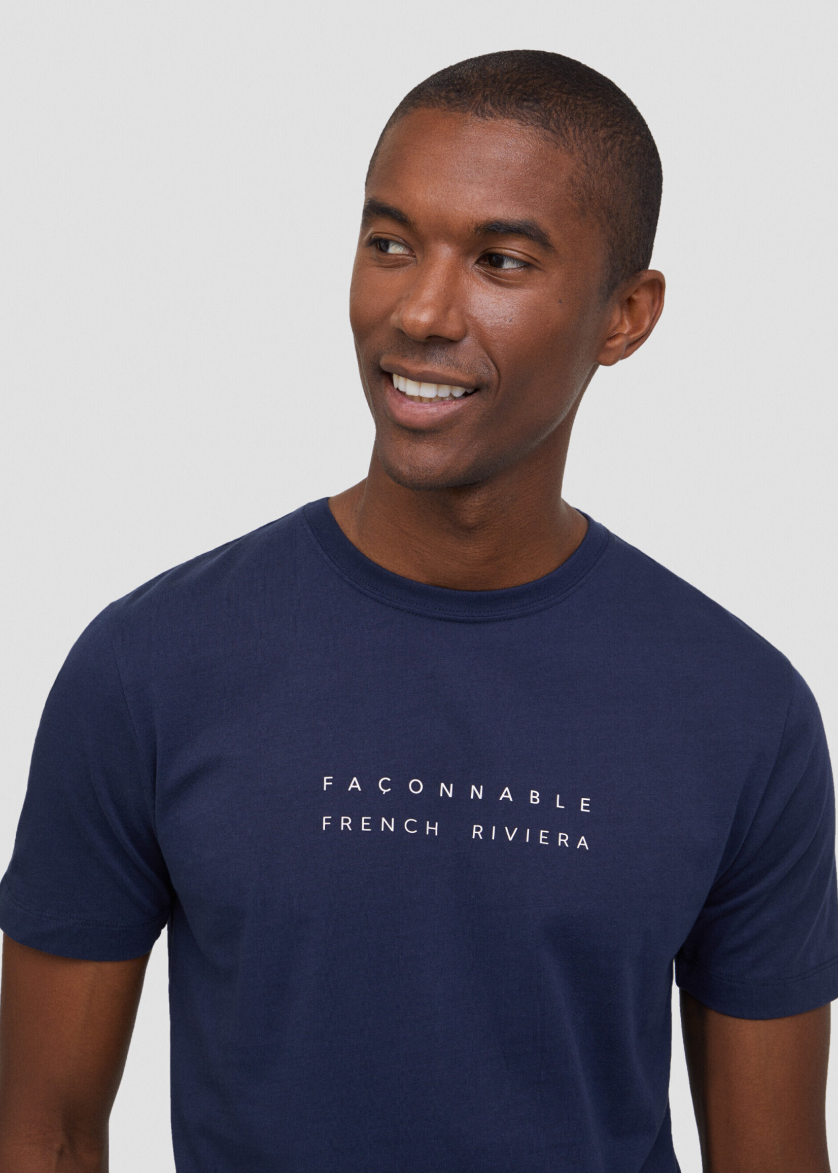 FAÇONNABLE Club fit Classic T-shirt - Marine Blue