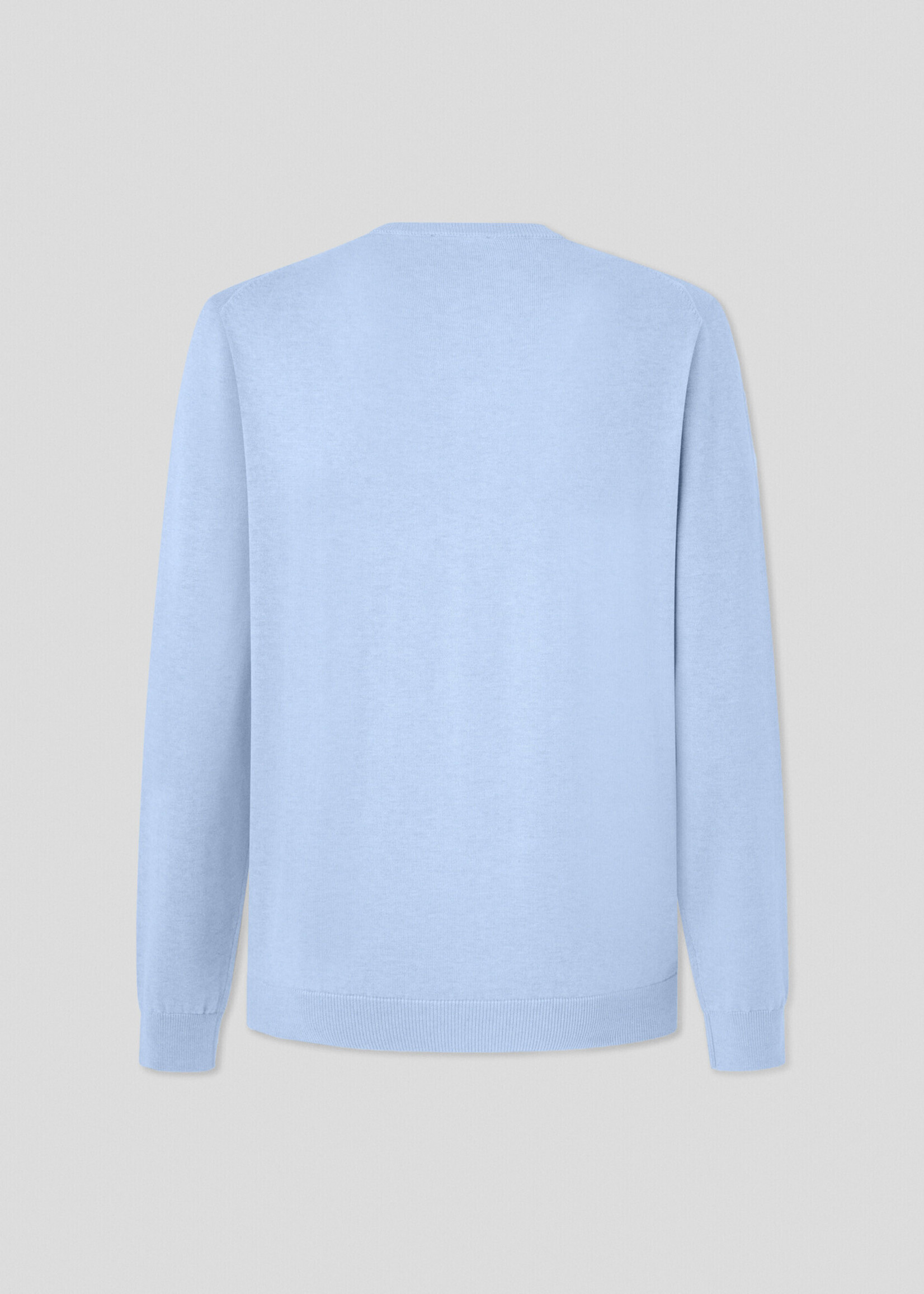 FAÇONNABLE Regular Fit V-Neck Jumper - Horizon Blue