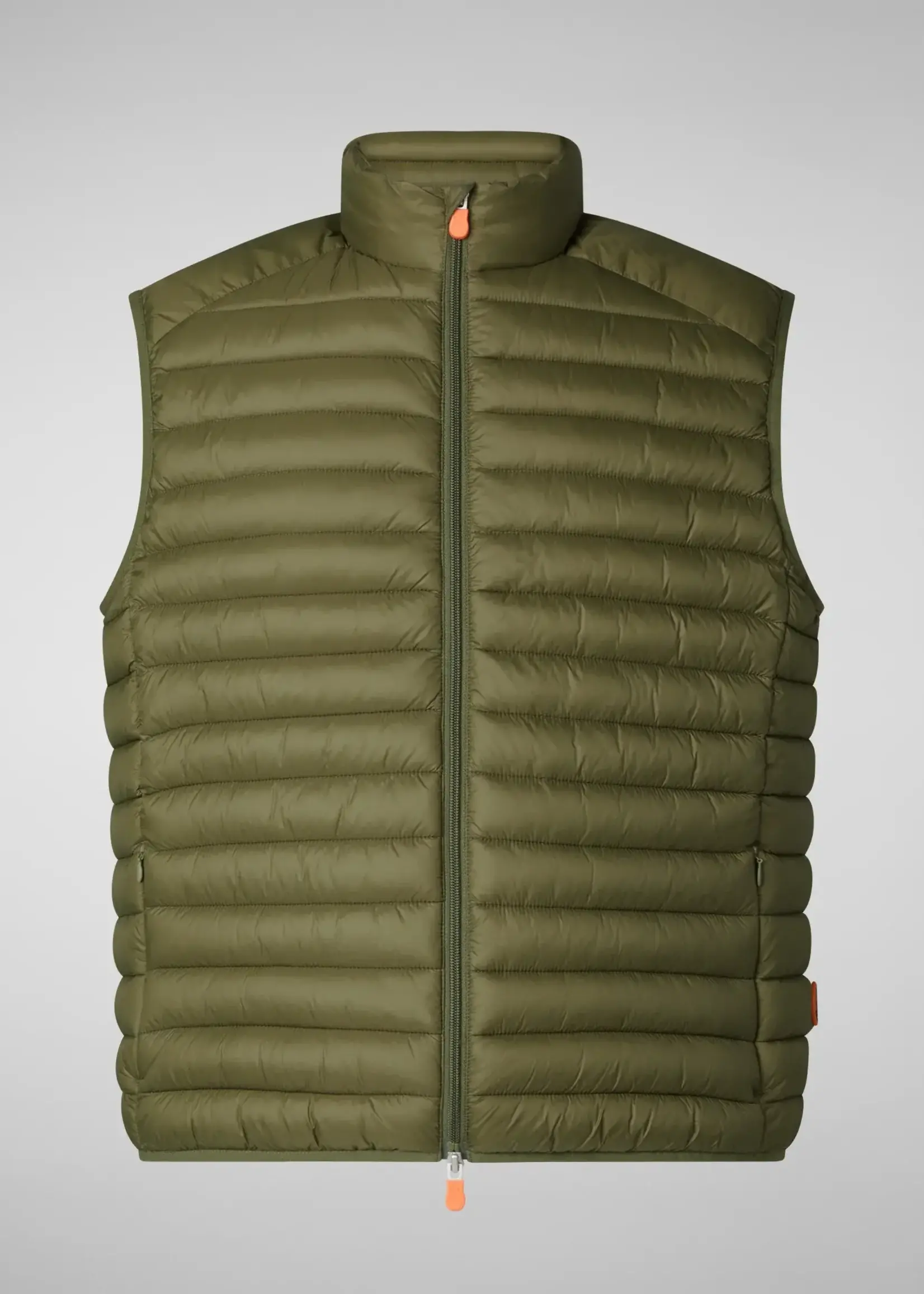 SAVE THE DUCK Quilted Gilet ADAM - Dusty Olive