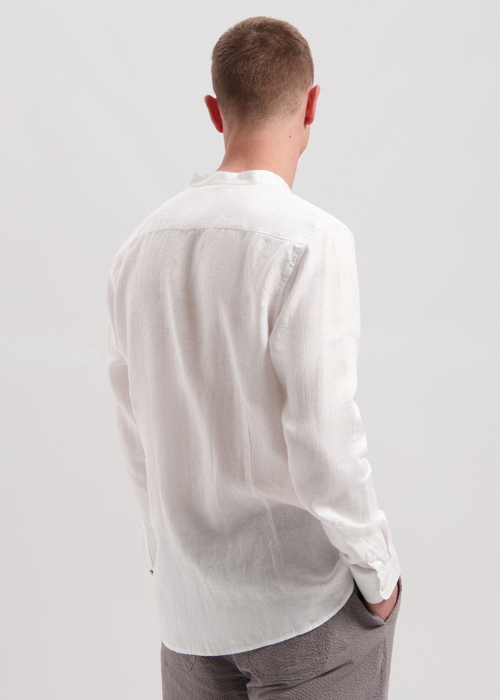 DSTREZZED Jagger Mao Shirt - White