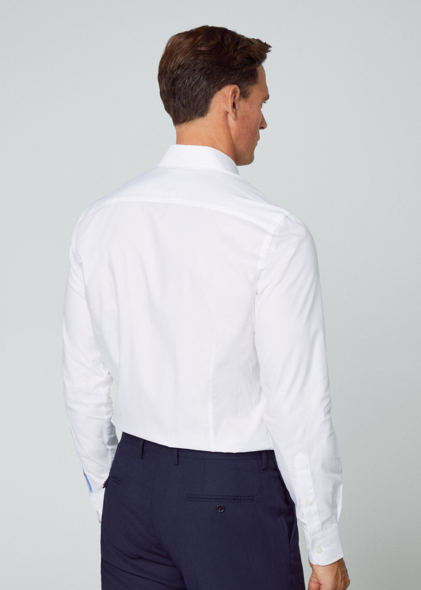 HACKETT Slim Fit Stretch Overhemd - Wit