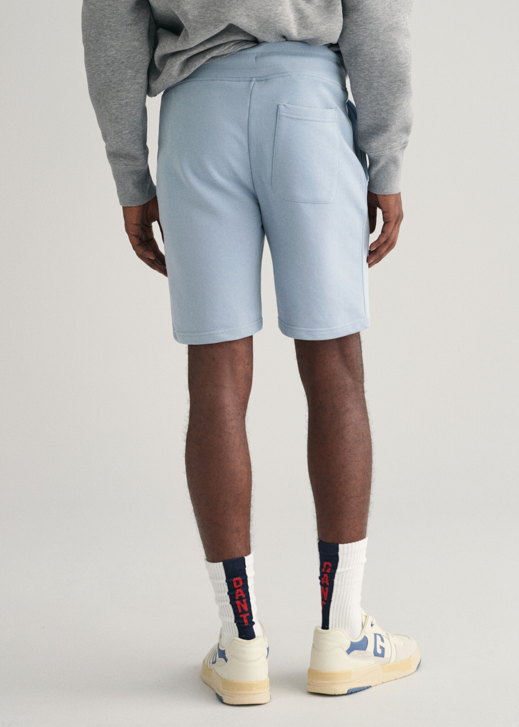 GANT Short en jersey Shield - Dove Blue