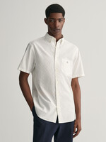 GANT Regular Fit Micro Print Short Sleeve Shirt