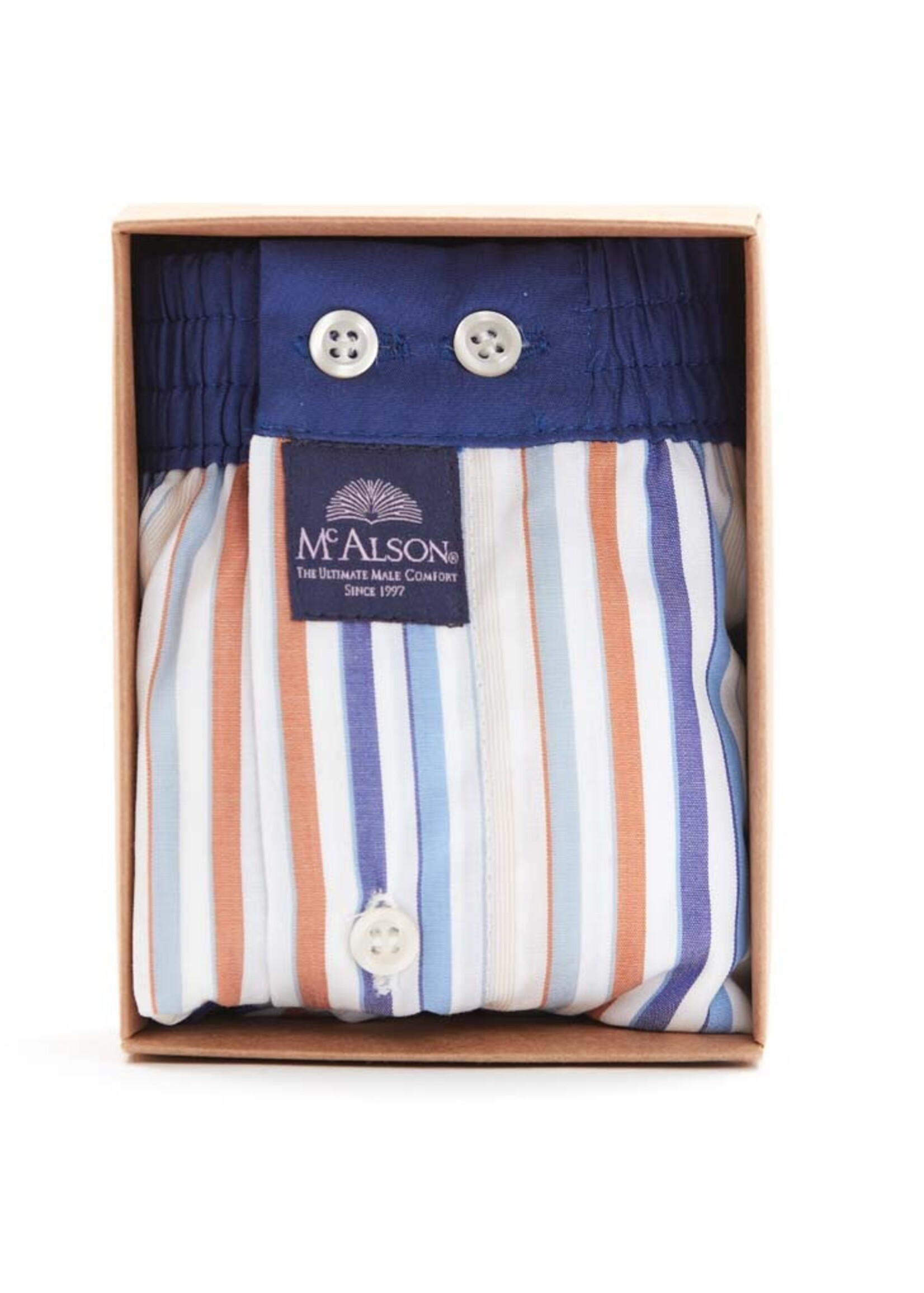 MC ALSON M4906 - Striped multicolour navy