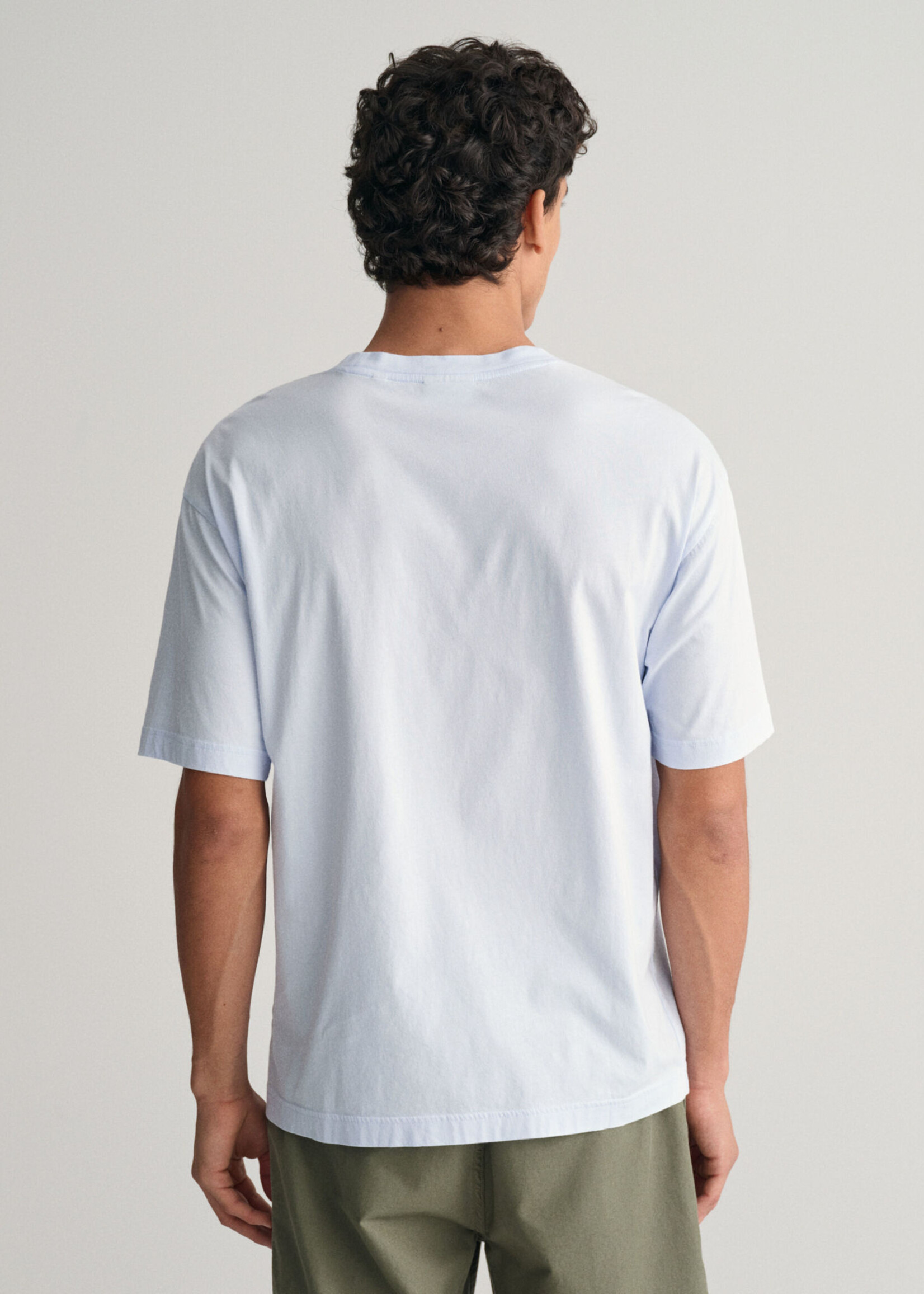 GANT T-shirt délavé Graphic - Light Blue