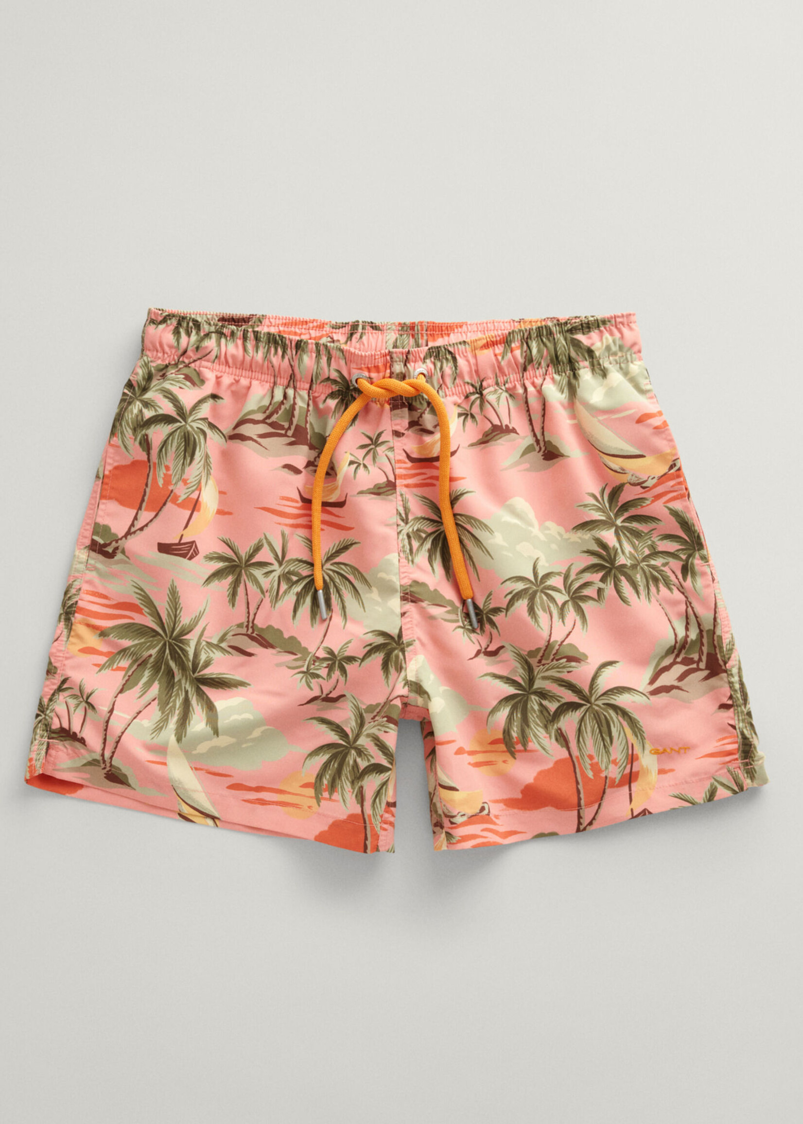 GANT Hawaiian print swim shorts - Peachy Pink