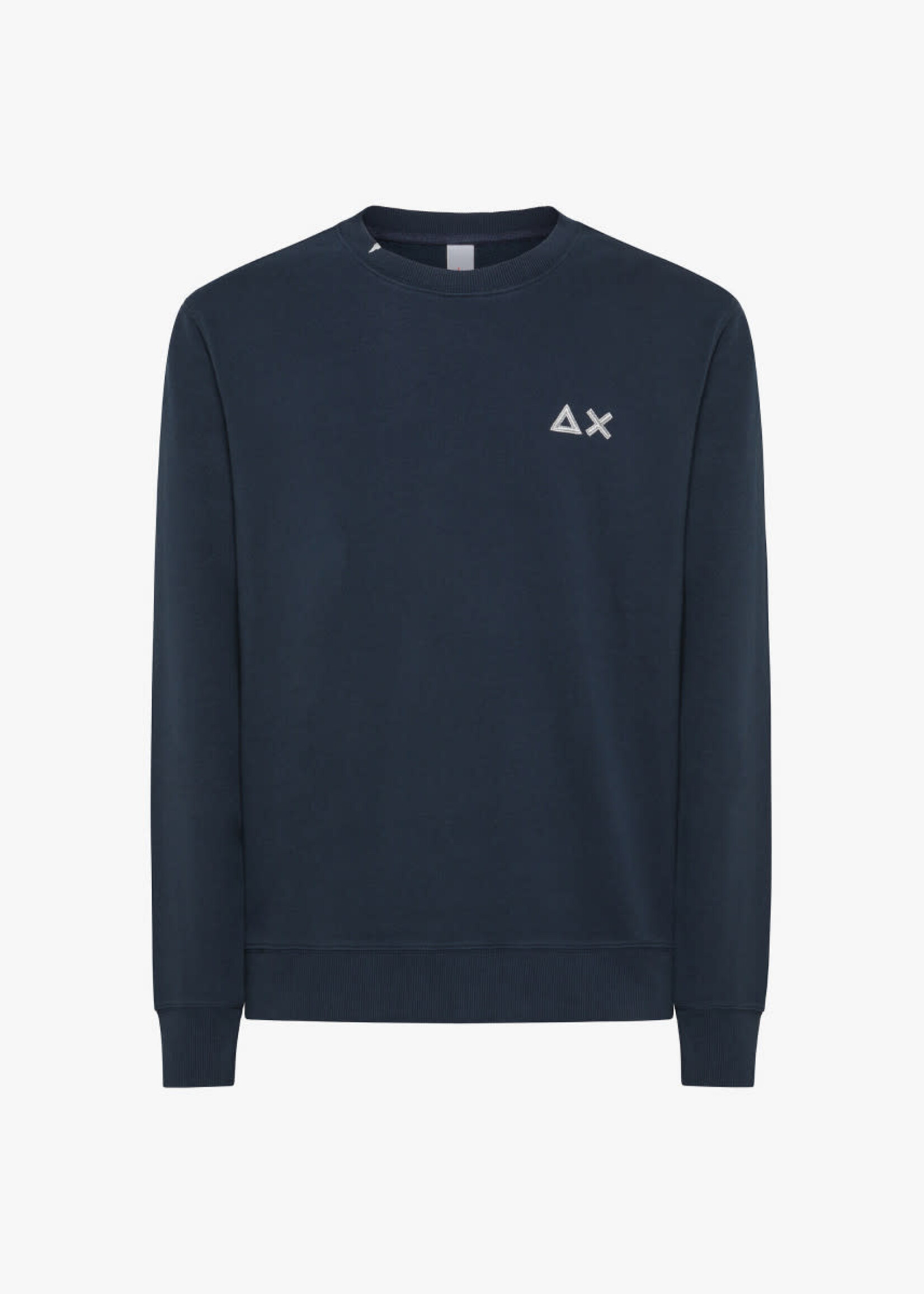 SUN68 Basic katoenen sweatshirt - Navy Blue