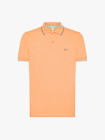 SUN68 Polo Small Stripes on Collar S/S