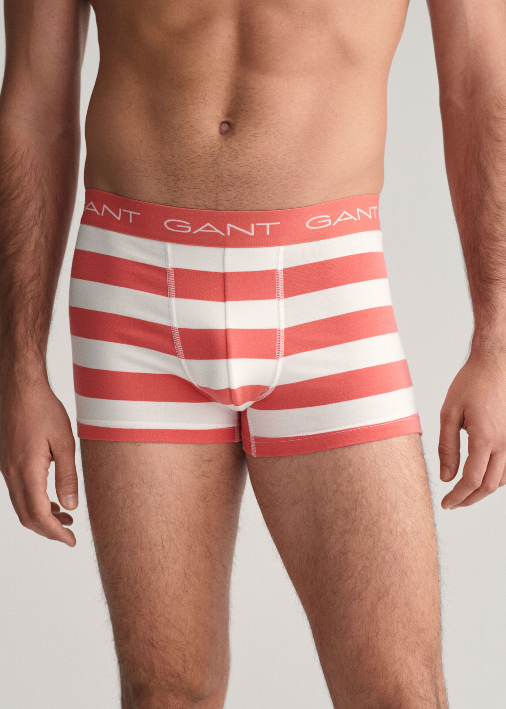 GANT 3-Pack Striped Trunks - Sunset Pink