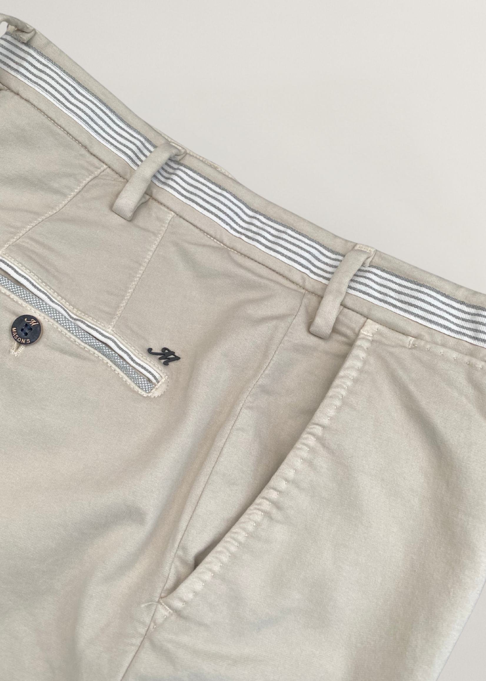 MASON'S Torino Golf pantalon chino jogger homme en jersey stretch slim - Beige