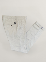 MASON'S Torino Style heren slim-fit katoenen broek met micropatroon