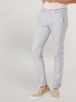 MASON'S Torino Limited men's chino pants in cotton and tencel with microfantasy slim