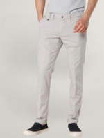 MASON'S Torino Prestige man cotton lyocell chino pants with Prince of Wales patterned slim