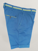 MASON'S Milano Start heren stretch satijnen chino bermuda