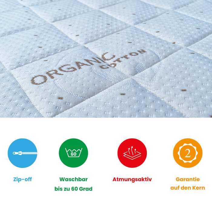 Matratze nach Mass Matratze 115 x 200 cm Memoryschaum mit Kaltschaum RG40