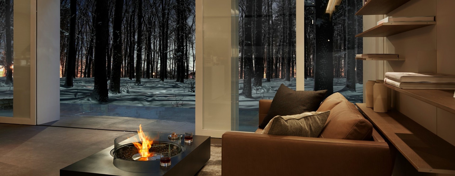 Snooze Geurloos Permanent Salontafels met haard - LUXURY FIRES