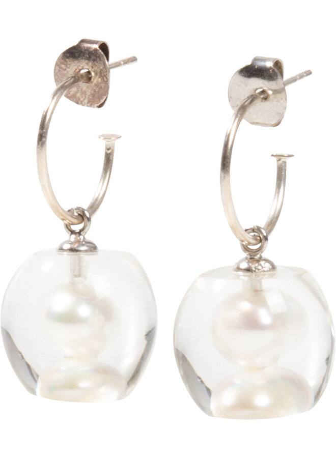 bubbling pearl earrings