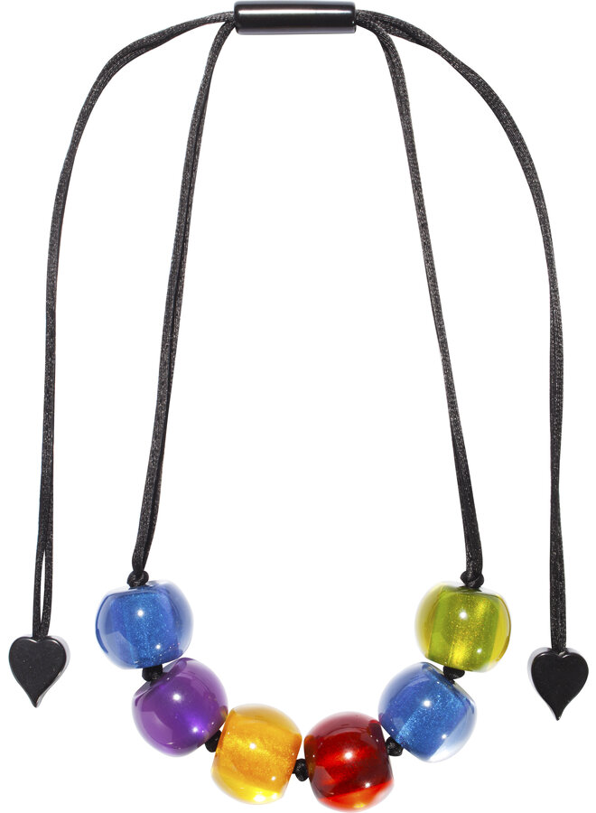 colourful beads necklace spectrum