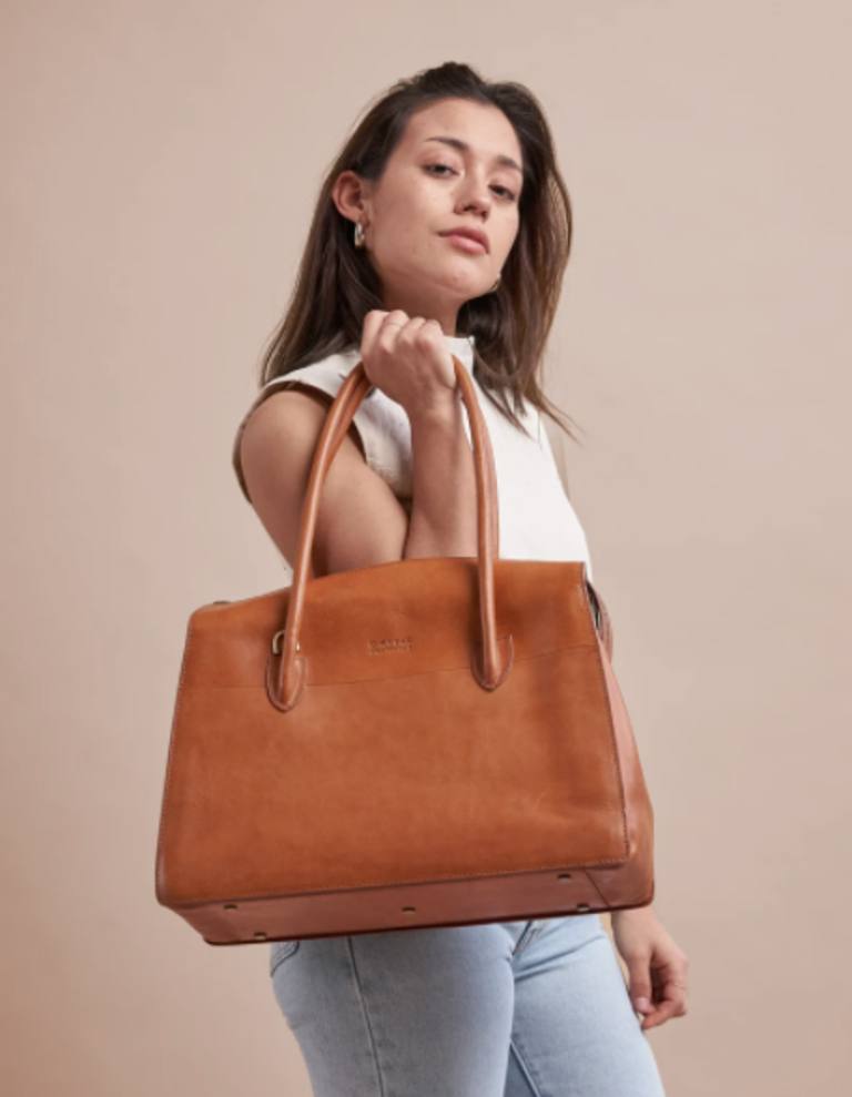 O MY BAG Amsterdam Kate cognac classic leather
