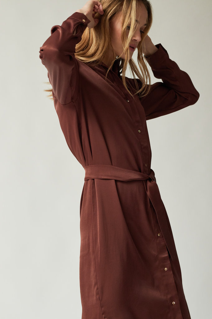amt. Studio TINTO SHIRT DRESS - brown