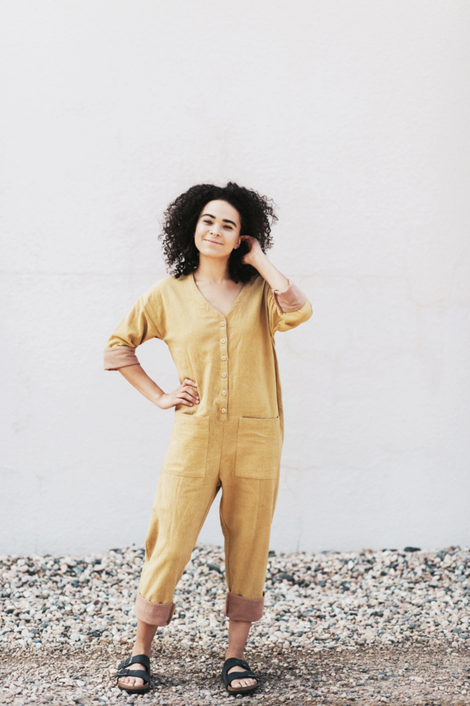 Happy French Gang Jumpsuit - mustard