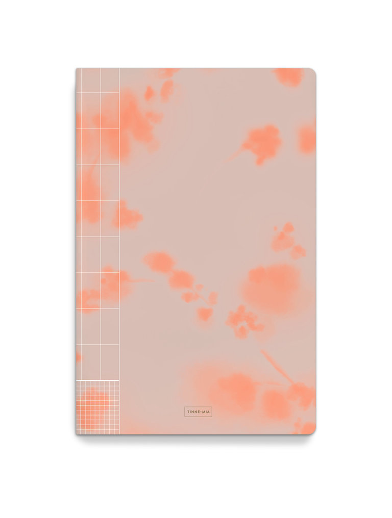 Tinne + Mia Excercise book A4 - set 2 - Rose Grid/Ginger Blossom