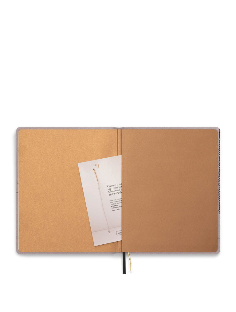 Tinne + Mia Notebook A5+ - Linen - Dotted/Ruled - Fleur de Brume